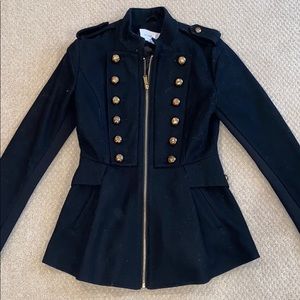 BCBG army jacket with flare